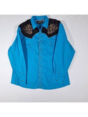 Buckeroo Mens Long Sleeve Button Down Shirt Western Cowboy